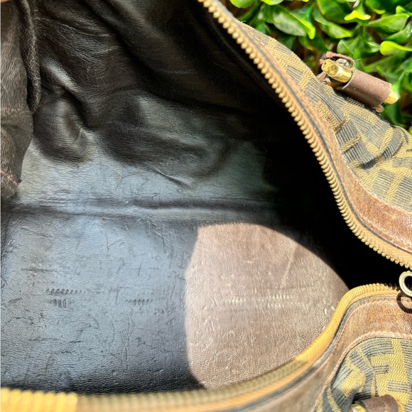 Fendi Zucca Canvas Boston Handbag - Picture 4 of 12